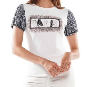 WHY DRESS NWT “Paris” Shirred Top